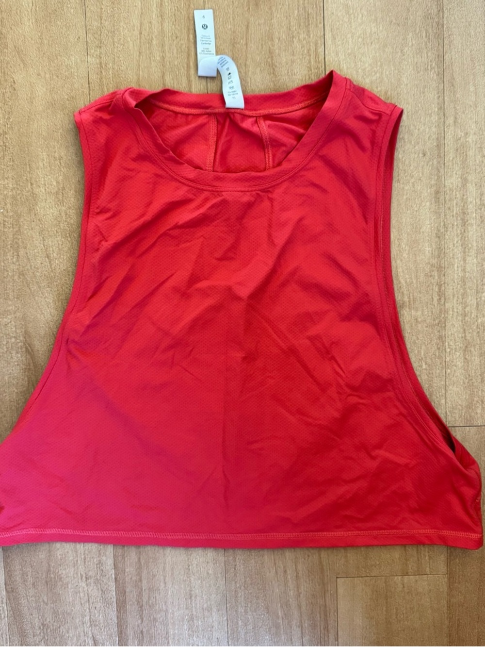 Orange Lululemon Crop Top